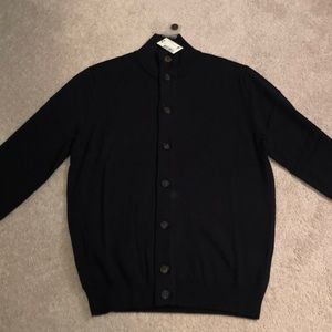 BRAND NEW SuitSupply merino wool navy cardigan